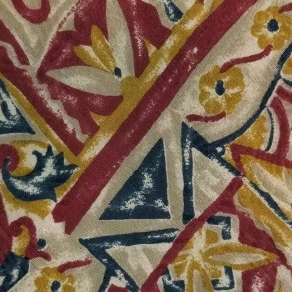 Christian Dior Silk Tie Mustard Dark Pink Blue - Picture 4 of 8